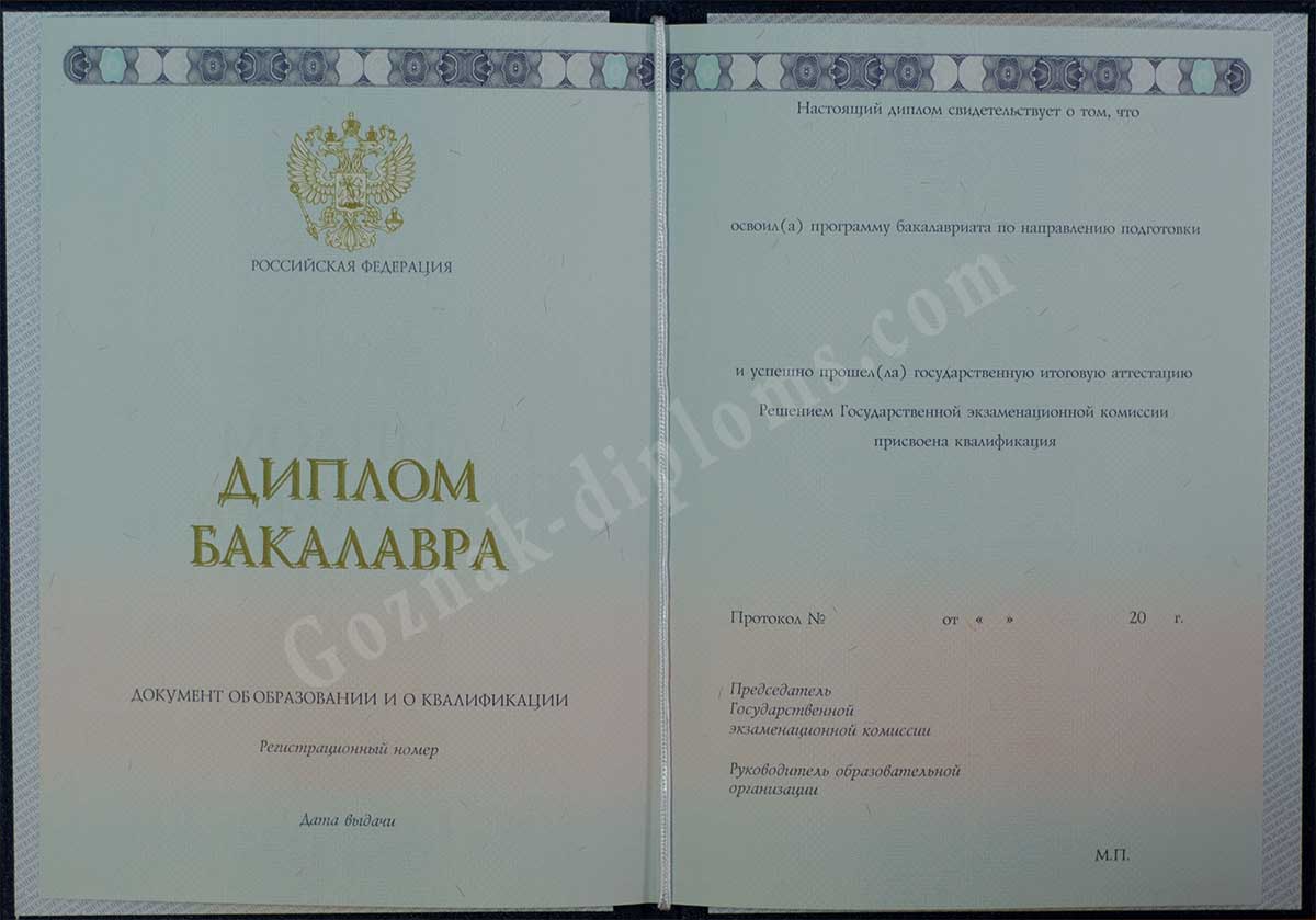 Диплом бакалавра 2014-2024